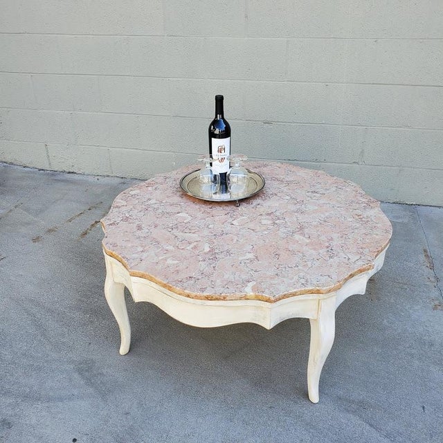 Vintage Italian Pink Marble Coffee Table Chairish
