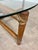 Brown Bamboo and Leather Coffee Table by Frank Kaufeld for McGuire, 1960s For Sale - Image 8 of 10