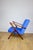 Blue Vintage Loft Lounge Chair with Blue Cornflower Velvet Upholstery, 1970 For Sale - Image 8 of 12