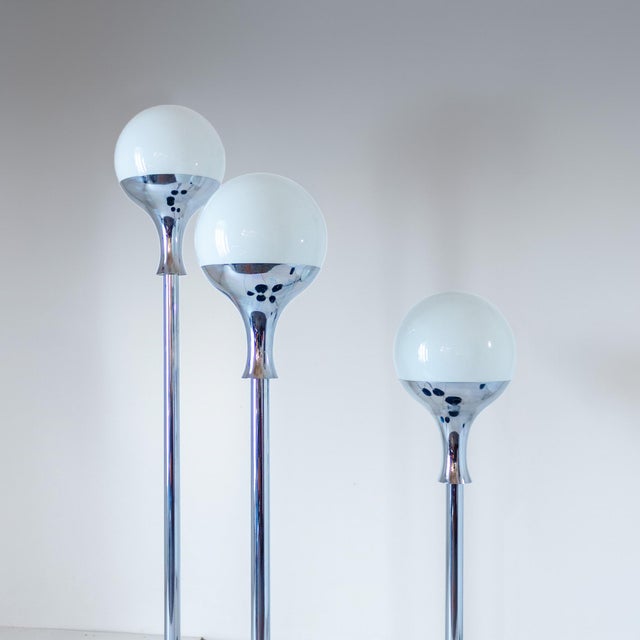 Mid-Century Modern Vintage Italian Floor Lamps in the style of Artemide, 1970s, Set of 3 For Sale - Image 3 of 16
