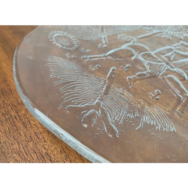 Vintage Swedish Doran Glass Plate by Goran Warff for Kosta Boda For Sale - Image 11 of 18