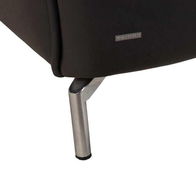 Animal Skin Vanda 2-Seater Sofa in Anthracite Leather from Koinor For Sale - Image 7 of 13