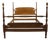 Ethan Allen / Baumritter Heirloom Nutmeg Maple Colonial Early American Full Size Four Poster Bed 588 For Sale