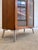 Teak Display Cabinet with New Chrome Feet by H. W. Klein for Bramin For Sale - Image 10 of 11