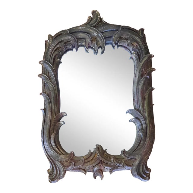 Hollywood Regency Giltwood Mirror For Sale