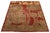 Modern Pakistani Peshawar Rug – Hand-knotted in wool, this artistic piece features bold, stylized floral motifs in golden...