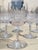 Six cut crystal water glasses from the renowned baccarat crystalworks, in the nancy pattern. Created in 1867, this iconic...