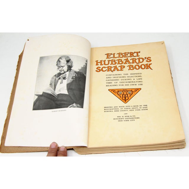 1923 Elbert Hubbards Scrap Book Roycrofters Arts &amp; Crafts Book - 1st ...