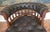 19th Century Large Antique English Oak and Brown Leather Office Chair, 1830 For Sale - Image 5 of 14