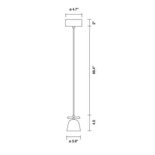 Not Yet Made - Made To Order T Pe Black Matte Black Chrome Light by Jamie Hayon for Parachilna, 2016 For Sale - Image 5 of 9