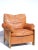 - Rare leather armchair with ottoman - Artona collection for Maxalto, 1975 - Walnut and leather - Armchair: h 85 x w 80 x...