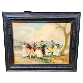 After Goya, Oil on Canvas, 18th Century, Framed For Sale