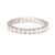Modern 0.75ctw Diamond Band Ring, 14k White Gold, Ring Size 5.25, Stackable For Sale - Image 3 of 7