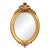 19th Century French Louis XV Oval Giltwood Mirror With Shell Decor For Sale