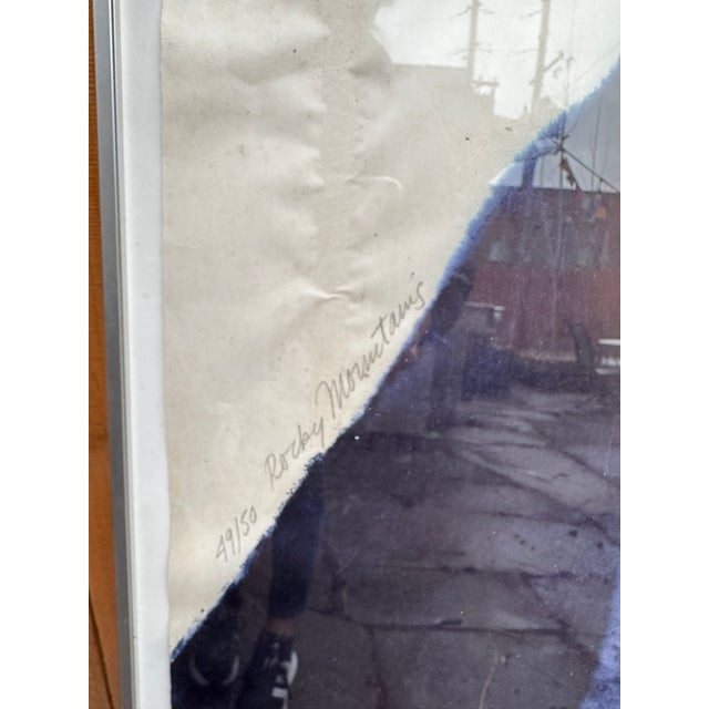 1970s Large Original Signed Carol Summers “Rocky Mountains” Woodcut Print For Sale - Image 10 of 11