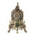 Victorian Brass and Art Glass Table Clock, UK, Late 19th Century For Sale - Image 6 of 6