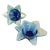 Murano Glass Blue Flower Votive Holders For Sale