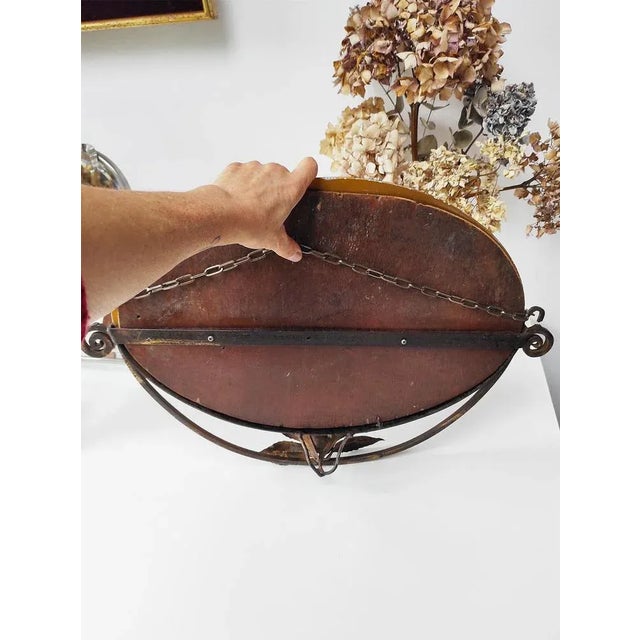 1920s French Art Deco Oval Mirror, 1920s For Sale - Image 5 of 7
