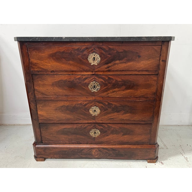 Louis Philippe Mahogany Chest of Drawers, 1800s For Sale - Image 5 of 13