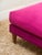 Raspberry Fuschia Velvet Sofa With Ottoman For Sale - Image 11 of 12