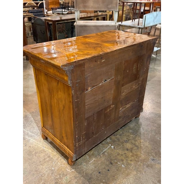 19th Century French Hand Polished Charles X Commode For Sale - Image 4 of 5