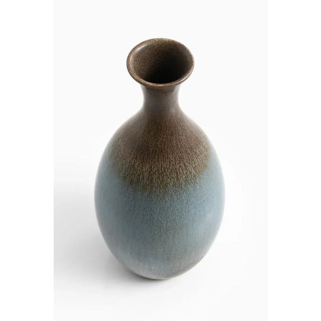 Large unique ceramic floor vase designed Sven Wejsfelt. Produced by Gustavsberg in Sweden. This piece is attributed to the...