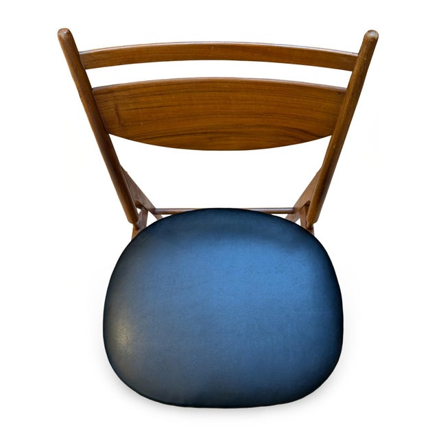 1950s Set of Six 1959 Walnut Dining Chairs Attributed to Greta Magnusson-Grossman for Glenn of California For Sale - Image 5 of 14