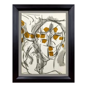 Jean-Paul Riopelle Original 1974 Color Lithograph Limited Ed. + Archival Frame