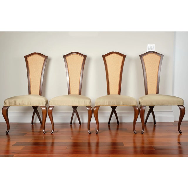 2010s Christopher Guy Chris Cross Dining Chairs - Set of 4 For Sale - Image 5 of 7