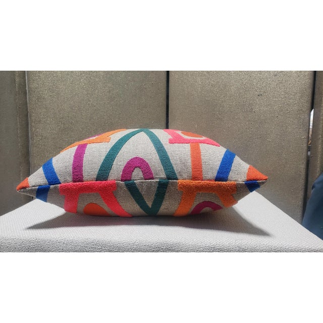 Pillow Pierre Frey Cartoon: Boussac double side. Size: 20" W x 20" Ht Hidden zipper. Pattern varies for each pillow....