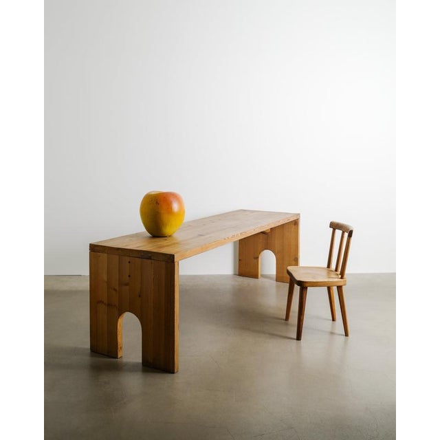 Dining Table in Pine by Mario Ceroli for Poltronova, 1970s For Sale - Image 6 of 9