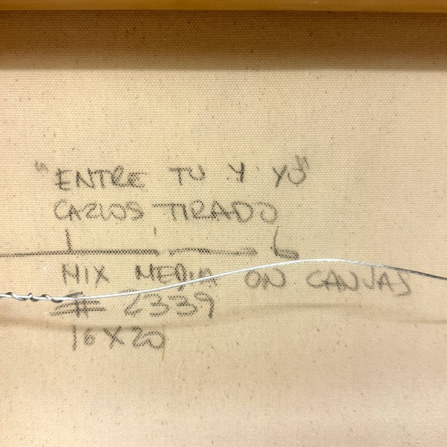 Contemporary Abstract Expressionist Painting "Entre Tu Y Yo" by Carlos Tirado, Signed For Sale - Image 10 of 10