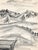 1950s MCM landscape drawing by artist Virginia Spencer from a sketchbook of San Francisco scenes. Signed lower right....