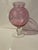 Victorian Etched Floral ‘ Gold Ruby’ Glass Bowl Vase For Sale In San Diego - Image 6 of 7