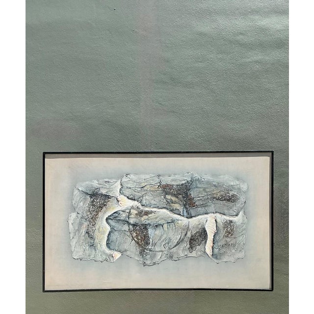 Vintage Mixed Media Abstract Relief Painting For Sale - Image 12 of 18