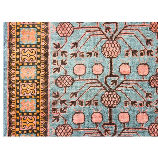 Asian Antique Early 20th Century Central Asian Kohtan Rug For Sale - Image 3 of 14