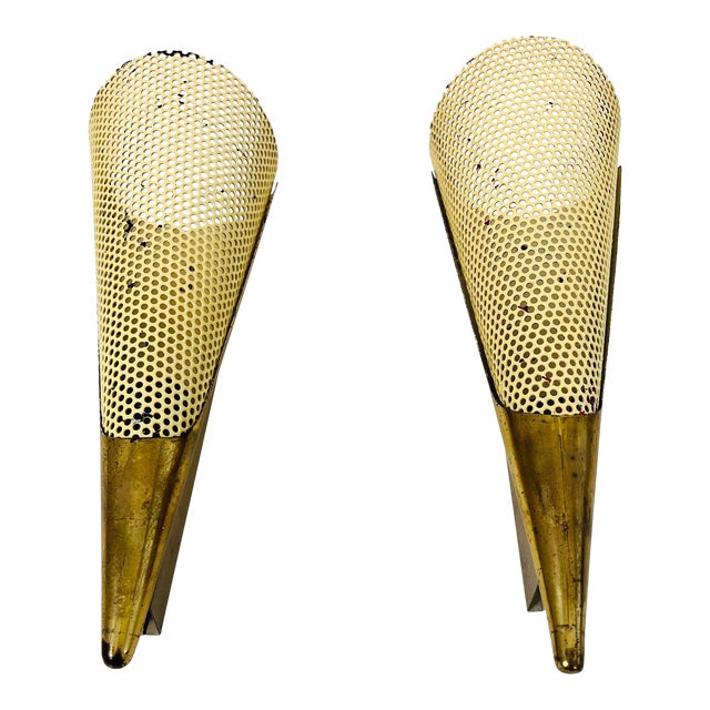 Brass Sconces by Maison Lunel, 1960, France - A Pair For Sale