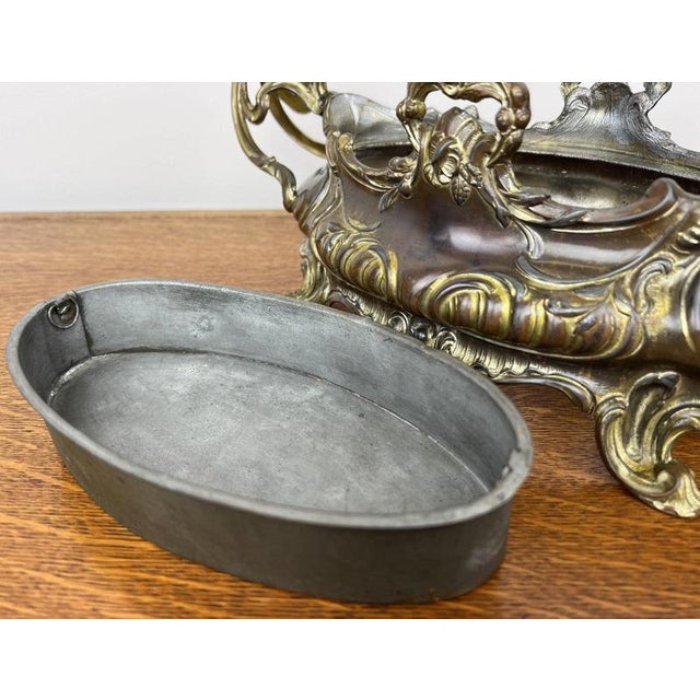 Vintage French Ornate Jardiniere For Sale - Image 9 of 13