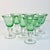 Rustic European Vintage Italian Rustic European Controlled Bubble Hand Blown Glass Wine Goblets - Set of 7, After Murano For Sale - Image 3 of 9