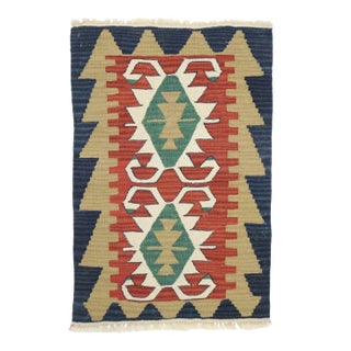 Vintage Persian Shiraz Kilim Rug - 02'00 X 02'11 For Sale