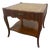 Vintage Townsend Mfg. Co. Tooled Leather Top Mahogany End Table For Sale