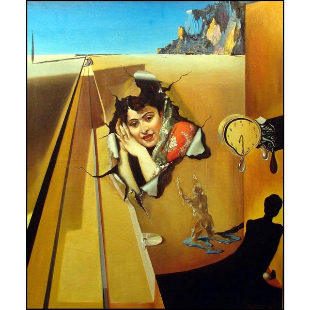 "Untitled" by Falzy Original Oil Painting on Canvas Hand signed by the artist Image Size: 47" x 39" Framed Size: 57"x 48"...