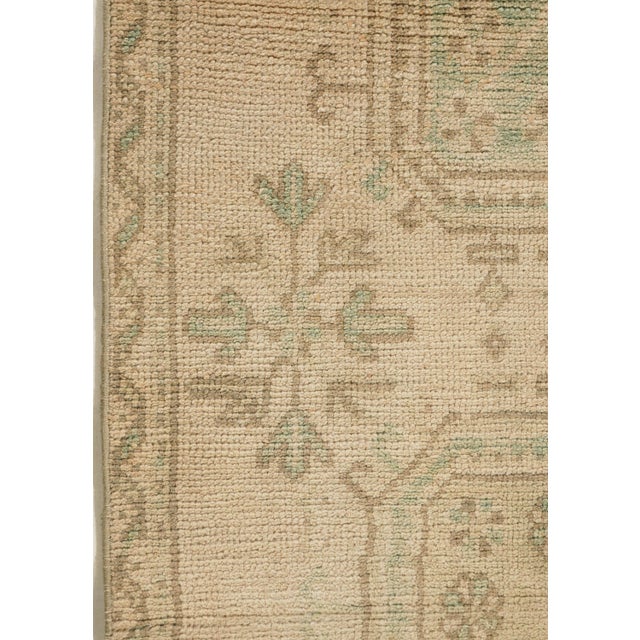 1940s Vintage Circa 1940 Turkish Oushak Runner 3ft 3in X 11ft 4in For Sale - Image 5 of 8