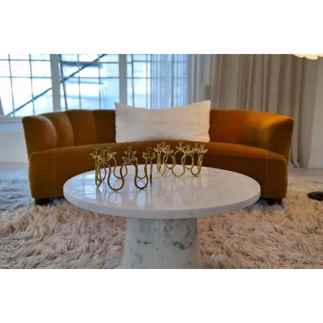 Art Deco Candlesticks in Brass by Lars Holmström, 1950s, Set of 2 For Sale - Image 3 of 12