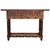 18th Carved Two-Drawer Baroque Spanish Walnut Console Table With Iron Hardware For Sale - Image 13 of 13