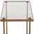 2020s French Brass and Smoked Glass End Table in the Manner of Maison Jansen, C. 1950 For Sale - Image 5 of 7