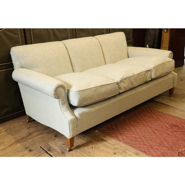 Textile 3-Seater Sofa by George Smith with Escale Ciel Fabric by Jean Paul Gaultier, 2010s For Sale - Image 7 of 18