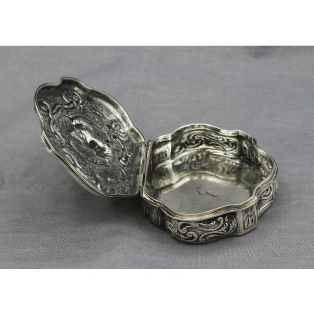 Silver 19th Century Grand Tour Silver Box, Likely Made in Germany For Sale - Image 8 of 8