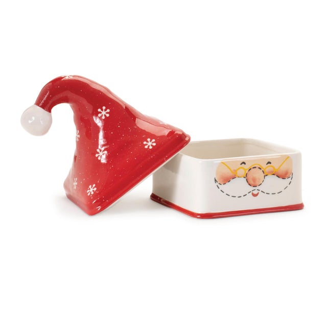 2020s Ceramic Stacking Santa Character (Set of 3) For Sale - Image 5 of 9