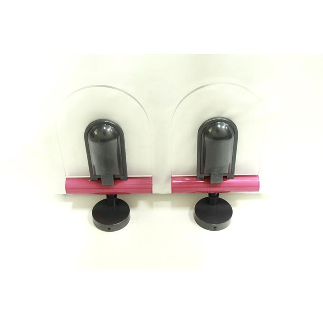 1990s Vintage Postmodern Wall Lamps from Bilumen, Italy, 1990, Set of 2 For Sale - Image 5 of 11